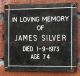 James Silver memorial plaque